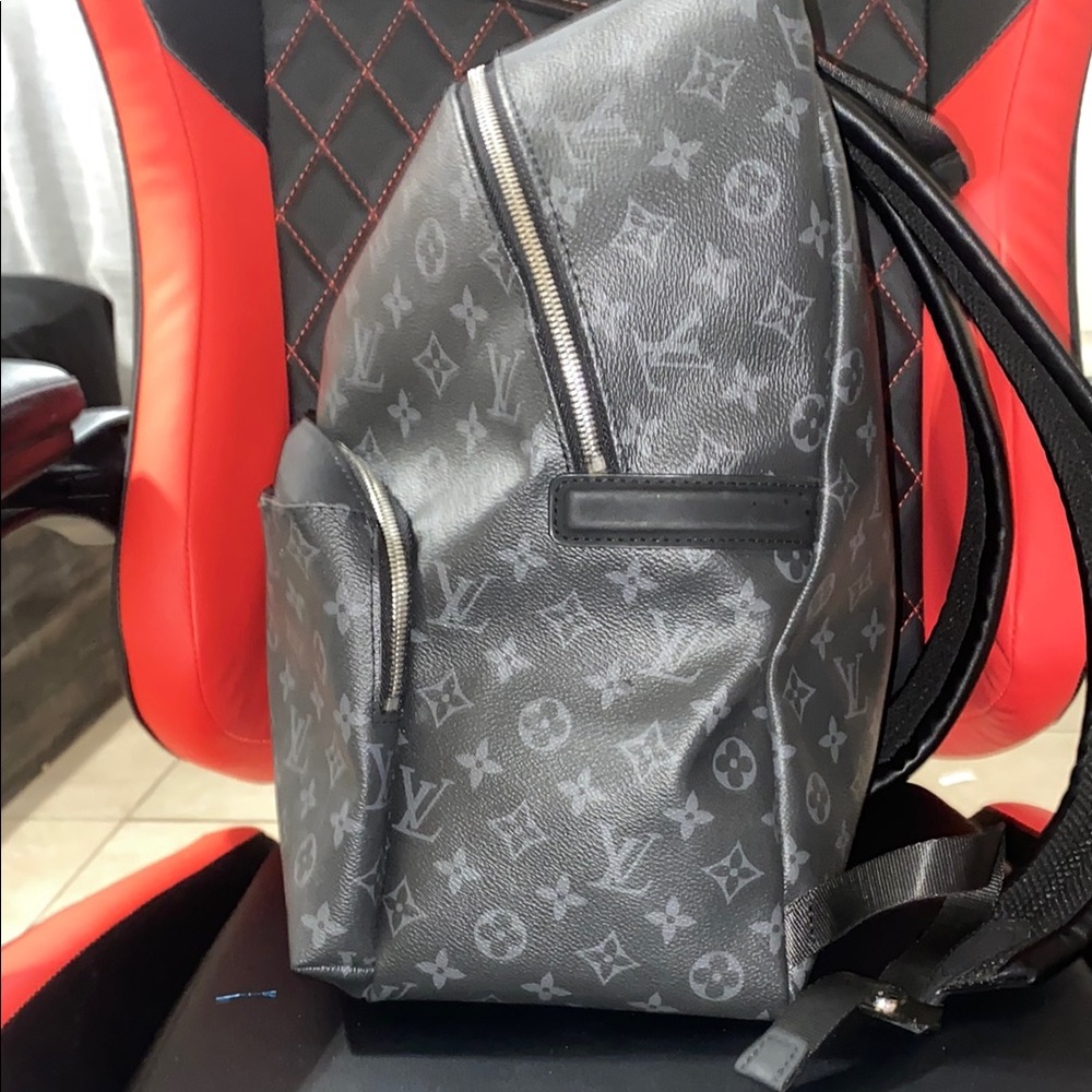 Louis Vuitton Black and Gray Monogram Eclipse Backpack - Picture 4 of 4